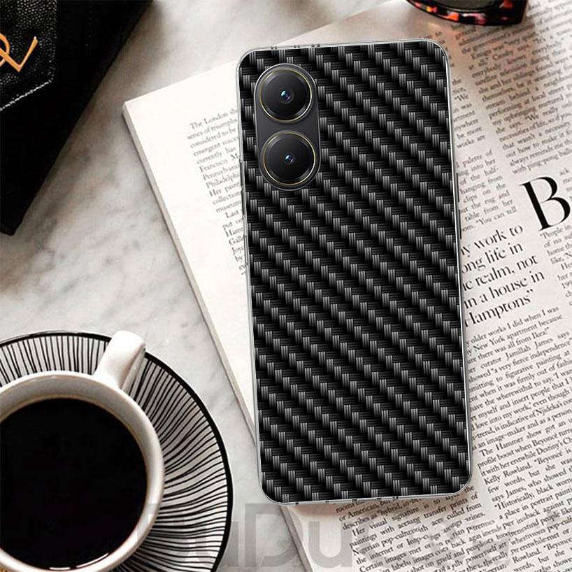 Чехол с узором из кованого карбона для телефона Xiaomi Poco X7 X6 X5 Pro X3 Nfc F7 Ultra F6 F5 X4 F4 Gt F3 M6 M5S M4 M3 Печатный корпус P
