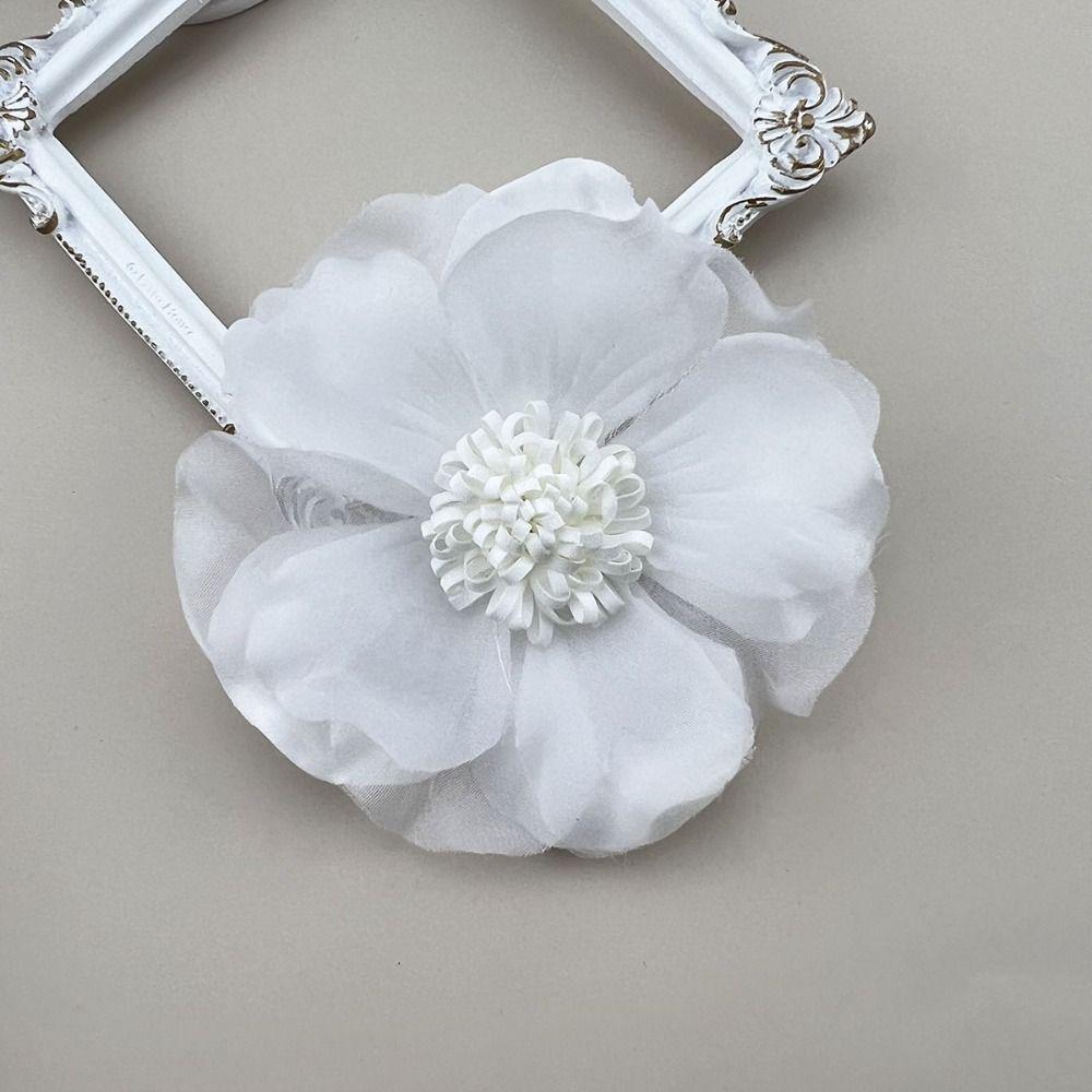 Camellia Sinensis Camellia Flower Brooch Fabric Art Flower Brooch Party Costume Decoration Woman