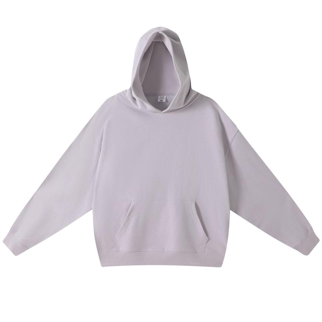 Unisex Retro Heavyweight Hooded Sweatshirt - Solid Color, 420G Terry, Casual Loose Fit for Autumn