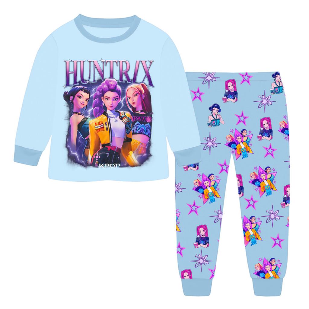 Children's Fashion Suit Skirt Round Neck Long Sleeve Top Pants