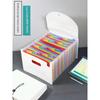 A4 Folder Transparent Material Book File Bag File Bag Desktop Storage Box Retractable File Holder Student Test Paper Volumes