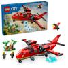 LEGO City Fire Rescue Plane Toy Present Birthday Block Educational Christmas Boys Girls Children 6 Years Old 7 Years Old 8 Years Old 9 Years Old