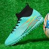 35-45 Men's Large Size High-top Football Shoes Nail Anti-slip TPR Artificial Lawn Boys Football Boots