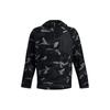 Толстовка с капюшоном из микрофлиса с камуфляжным принтом, карманом на молнии с длинным рукавом, мужские толстовки с капюшоном, черная 1378982-001