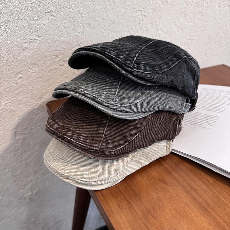 Хлопковый берет в стиле олдскул шик для женщин с козырьком и воздухопроницаемостью, идеально подходящий для повседневной носки