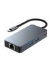 6 in 1 TYPE-C to RJ45 Gigabit USB 3.2 HDMI PD100W Interface Hub Adapter Dock