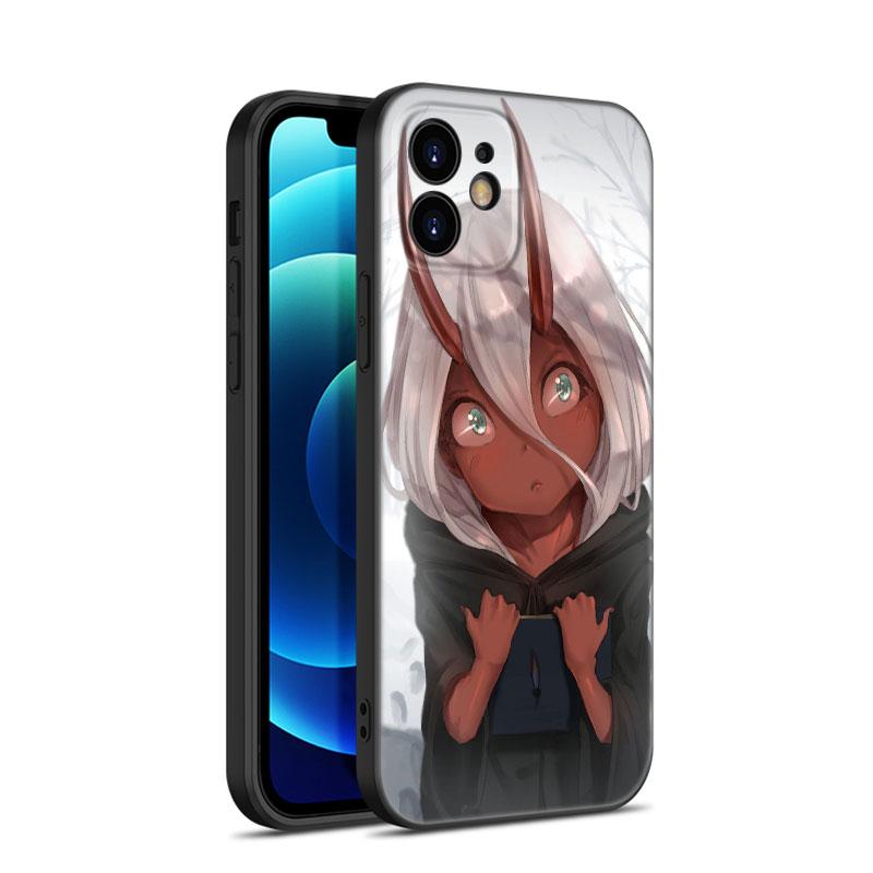 Чехол для телефона Anime Zero Two Darling для Apple iPhone 12 13 Mini 11 14 15 Pro Max 7 8 Plus X XR XS SE 2020 2022 черный силиконовый чехол