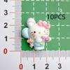 10/20PCS Bumper Car Series Resin Accessories DIY Phone Case Cream Glue Hair Clip Patch