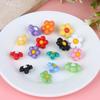 10Pcs 18/15Mm Children'S Coat Colorful Flowers Shank Buttons For Kids Clothes