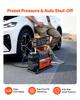 12V Heavy Duty Air Compressor, Auto-Stop Portable Tire Inflator with LCD Digital Display, 202 L/Min 150PSI Offroad Air Pump with Adapters for Trucks