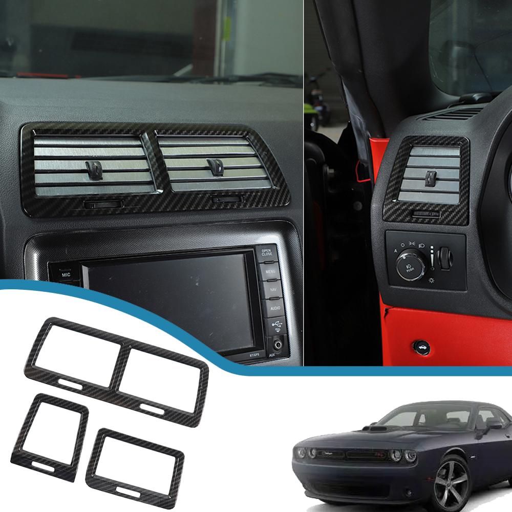 Приборная панель автомобиля, украшение на выходное отверстие для кондиционера для Dodge Challenger 2009 2010 2011 2012 2013 2014, интерьер