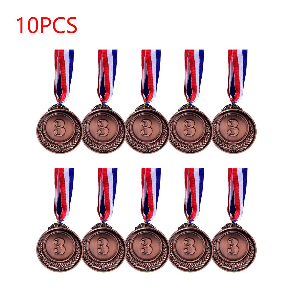 10/20/30pcs Gold Silver Bronze Prizes Winners Medals Sports Day Competitions Awards Medal Adults Children Outdoor Games Souvenir