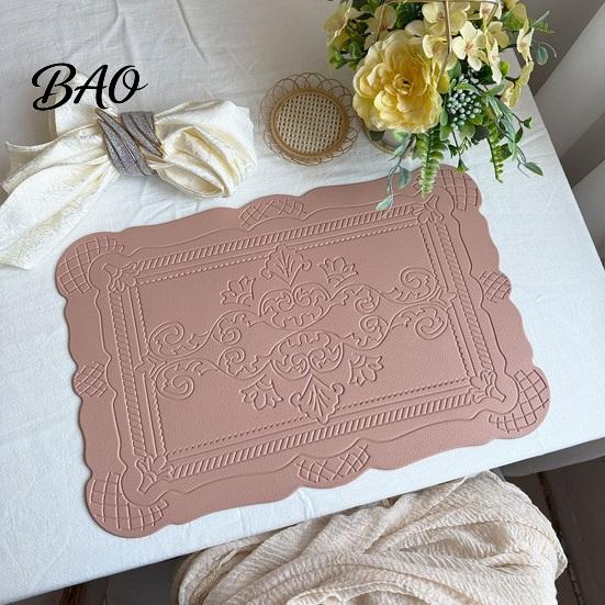 Spill Resistant Placemat Placemat, Waterproof Heat Dinner Table Mats, Non-Slip Non-slip Embossed Decorative Kitchen for Dining Mat