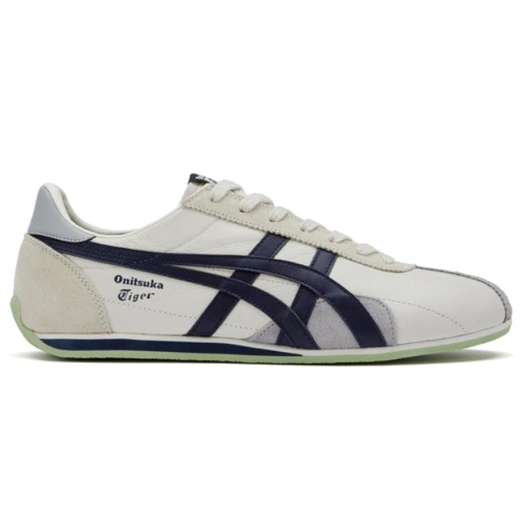 ONITSUKA TIGER Runspark Удобные амортизирующие дышащие легкие низкие повседневные кроссовки для бега унисекс белые синие 1183B480-103