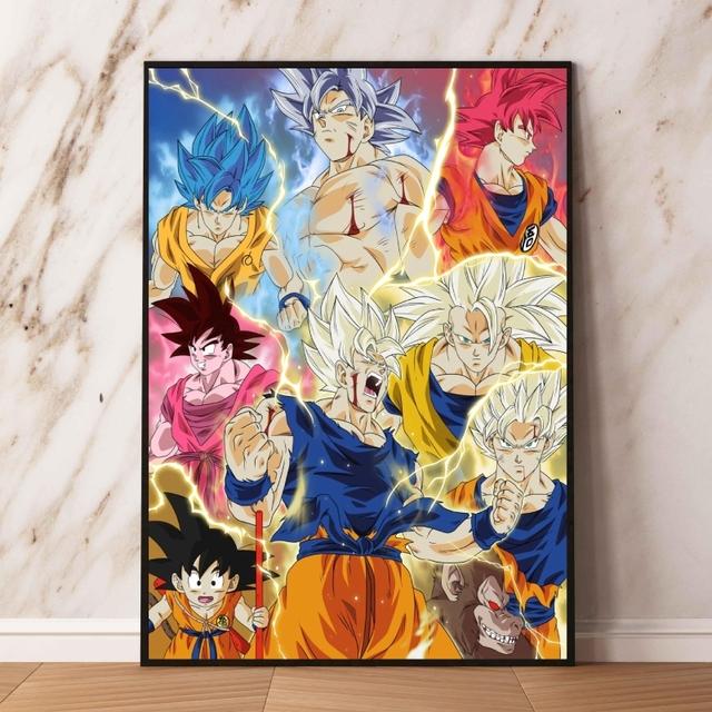Аниме постер Dragon Ball Гоку украшение подарок живопись детская спальня