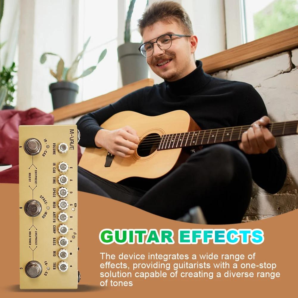 Переменный ток: 9 импульсных откликов кабинетов + эквалайзер | Студийный центр для акустического гитариста | Звукозаписывающая установка с перезаряжаемым аккумулятором, обеспечивающим до 12 часов работы