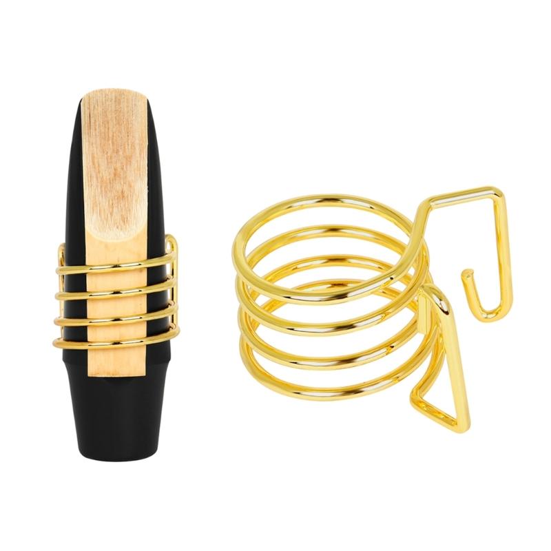 Saxophone Mouthpiece Ligature Clip Adjustable Flute Head Clamp Replacement Altos Saxophone Ligature Fastener Easy to Use