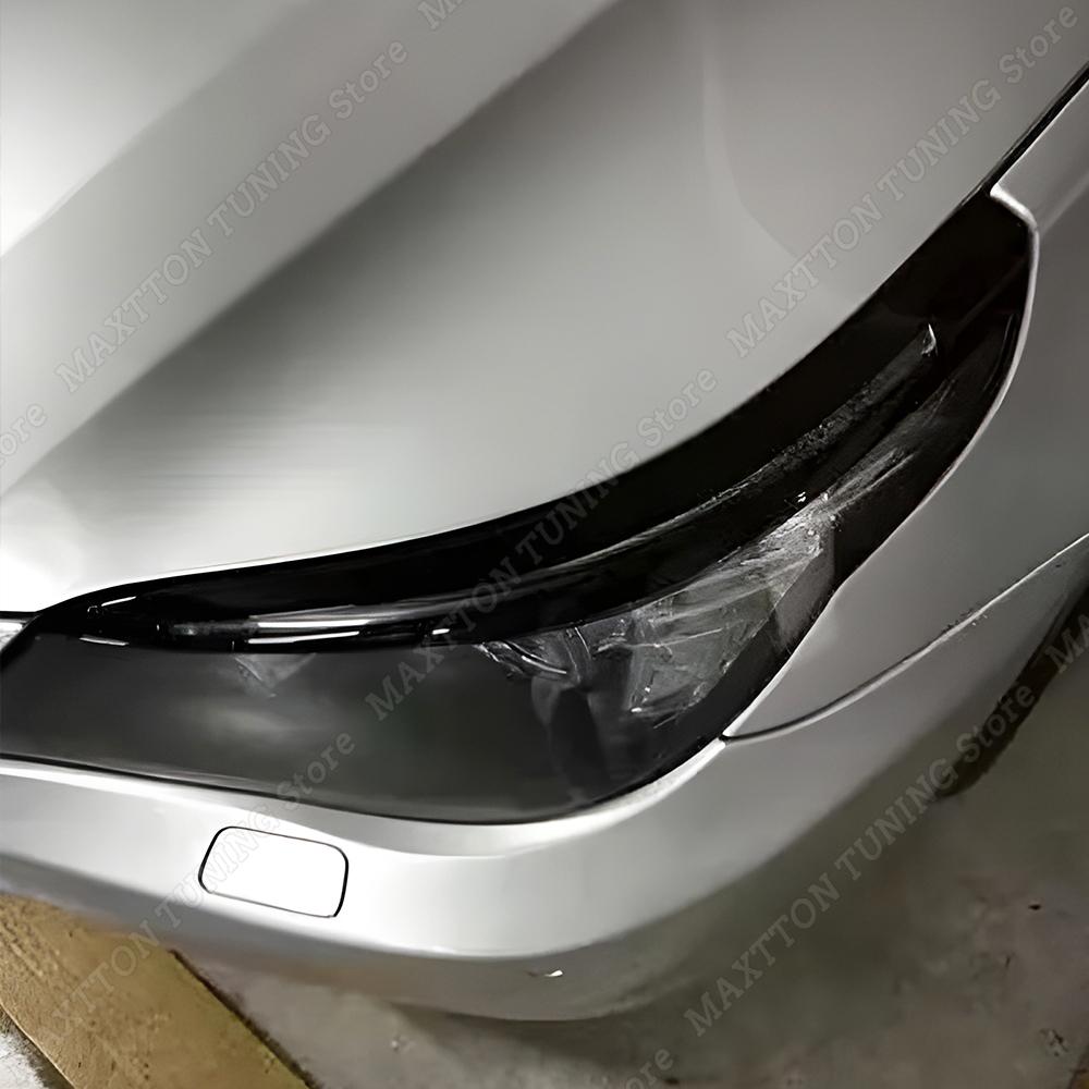 2 шт. Наклейки на фары, накладки на веки для BMW 5 серии E60 E61 520i 525i 530i 540i M5 2003-2010 Тюнинг