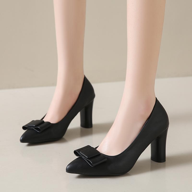 Fashion Aphixta Big Size 45 Classic Party Pumps Women High Chunky Heels Pumps Elegant Women High Heels Zapatos Mujer 2024 Tendencia