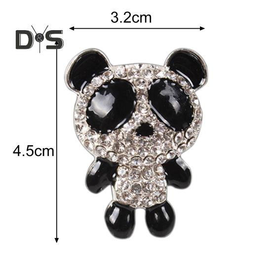 Зажим для духов с рисунком панды, хороший запах, металлическая мини-инкрустация, духи для выхода воздуха в автомобиле