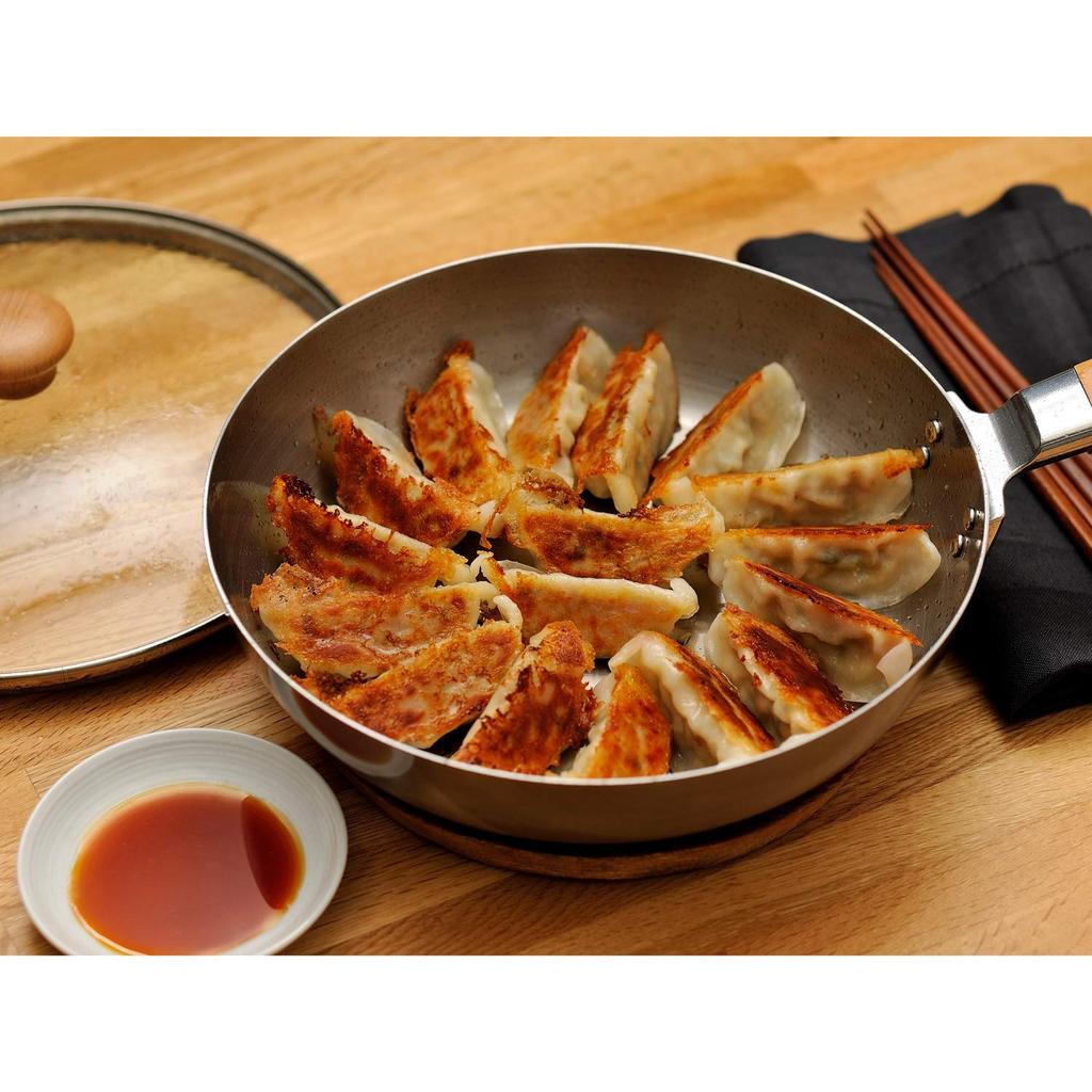 Сковорода Wahei Freiz Tsubame Sanjo Iron 24 см IH-совместимая с газом с крышкой и деревянной ручкой, сделано в Японии Chitose Chitose CS-011