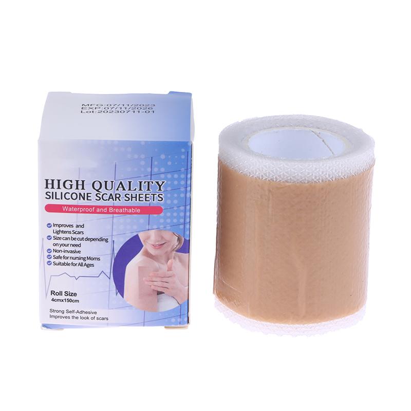 Силиконовые пластыри для рубцов, безболезненная лента для ремонта рубцов, рулон, эффективные полоски для удаления рубцов при кесаревом сечении, келоидная хирургия, ожоги, акне