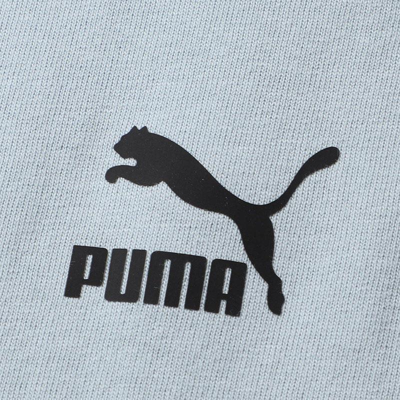 Puma Быстросохнущая дышащая тренировочная футболка с круглым вырезом и короткими рукавами, мужские топы, светло-голубые 533100-61