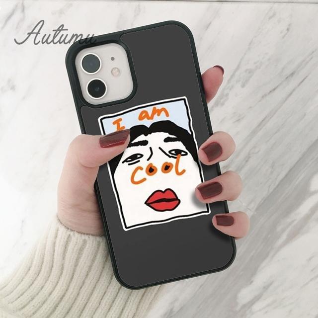 Чехол для телефона с забавным рисунком «I Am Cool» для iPhone 11 12 13 14 Pro Max mini XR XS SE 2020 7 8 Plus Samsung Galaxy S21 S22