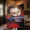Chucky's Deadly Charm blanket Camping trip Soft and comfortable bedroom Machine washable Christmas gifts