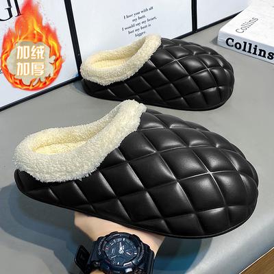 Мягкие зимние домашние тапочки для мужчин и женщин, водонепроницаемая обувь для дома и улицы, съемная стелька, балетки на платформе, легко чистятся