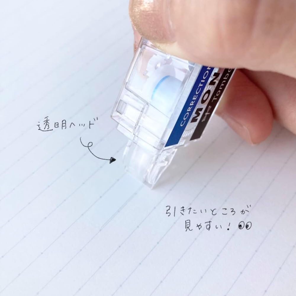 Tombow Pencil MONO Корректирующая лента Pocket 5 мм, Тип, ширина, Одноразовая, 4 м, Прозрачная, 5 шт. (CT-CM5C21L-5P)