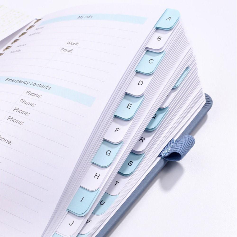 With Alphabetical Tabs Pocket Password Keeper Book Coil Book A6/B6 Size Password Keeper Notebook Portable Saving Website Logins