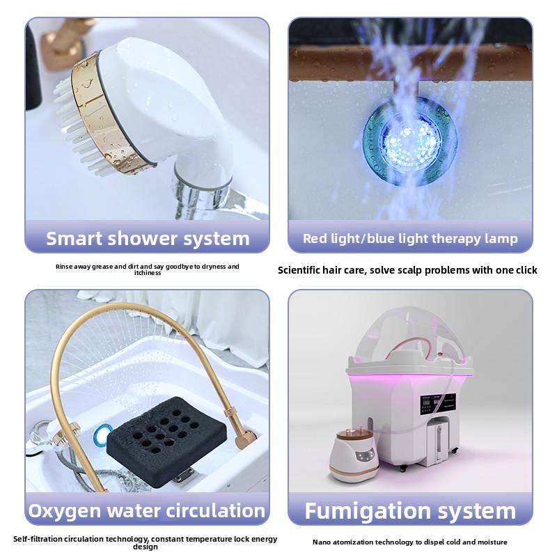 2025 Sell Head Spa Bed Shampoo Chair Wash Hair Salon Furniture Backwash Portable Hairdressers Spa Sinksupplies for Professionals