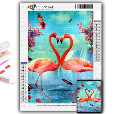 Алмазная картина животное Фламинго вышивка крестом горный хрусталь домашний декор