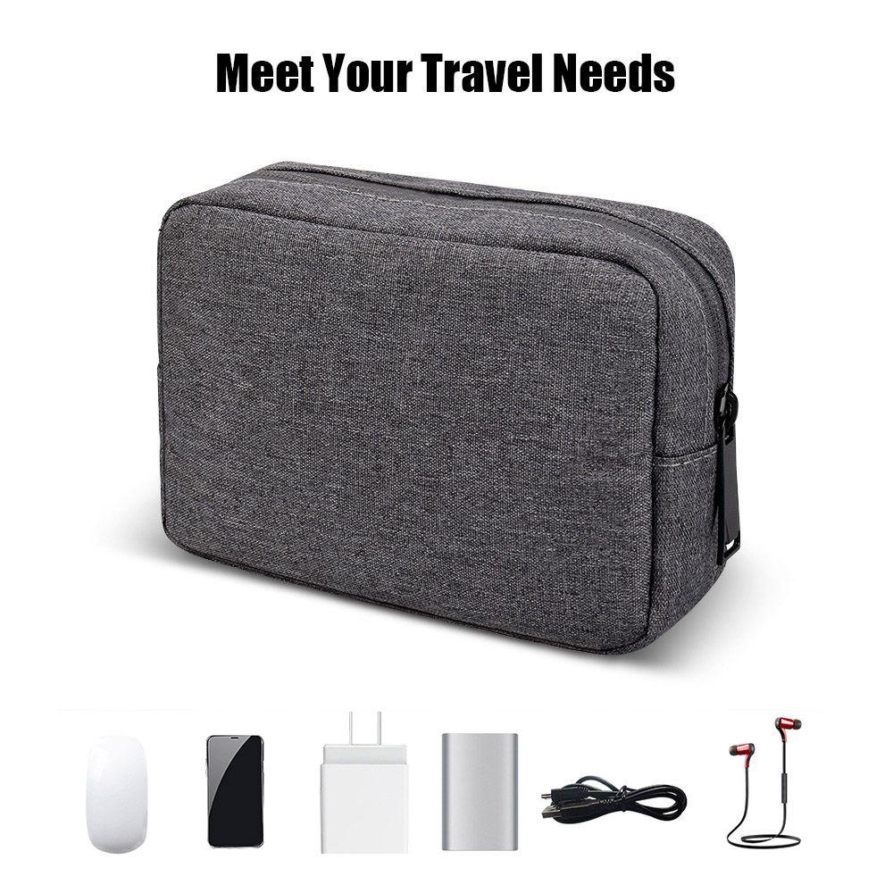 USB Cable Earphone Organizer Gadget Devices Pouch Makeup Cover Digital Accessories Storage Bag