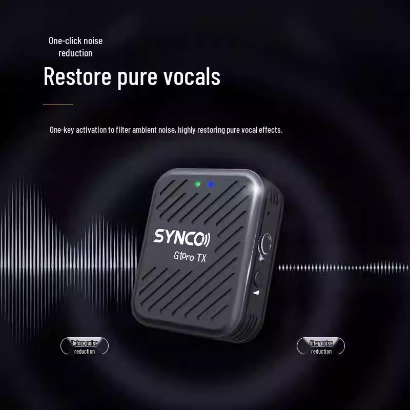 Беспроводной петличный микрофон Shengke G1PRO для записи и стриминга с мобильных телефонов и камер