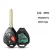 Дистанционный ключ для Toyota Scion Yaris 2005-2010 / MOZB41TG / 3 кнопки / 312 МГц / Чип 4D67