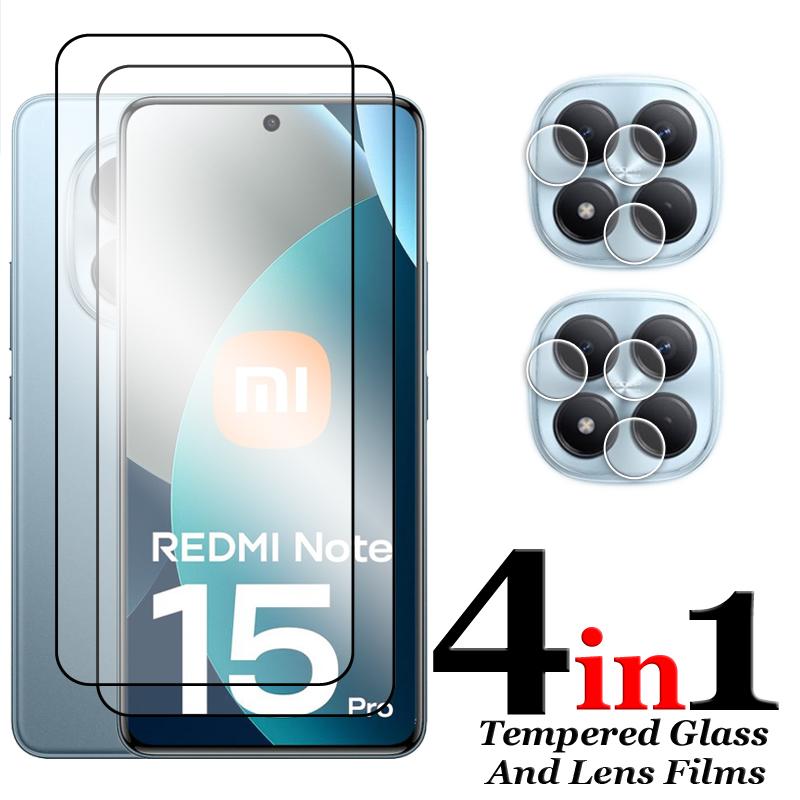 For Redmi Note 15 Pro Glass For Redmi Note 15 Pro 4G 5G Tempered Glass 2.5D Full Cover Screen Protector For Note 15 Pro Film