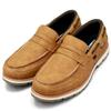 Лоферы Водонепроницаемые туфли на палубе из искусственной кожи Замшевые кроссовки с цепкой подошвой Стильные туфли без шнурков EDM4103 CAMEL [Edwin] Мужские туфли без застежек с защитой от скольжения 25.0