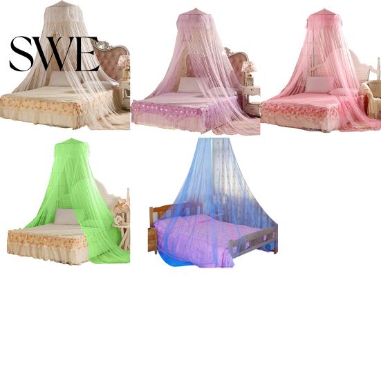 Lace Bed Net Translucent Elegant Lightweight Decoration Breathable Safe Curtain for Decor Princess Bedding