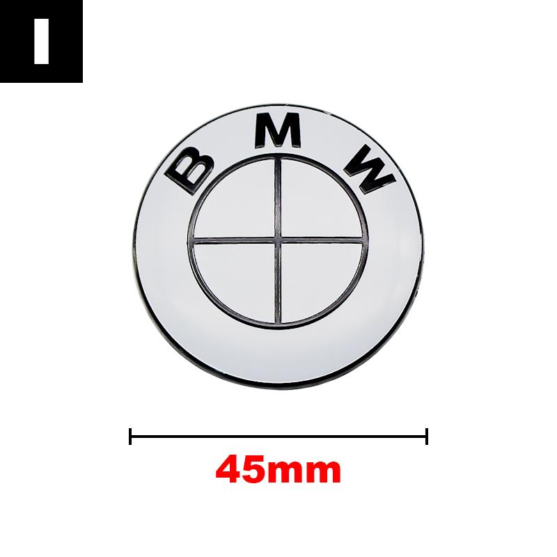 LKCW9 4.5cm Steering Wheel Emblem Sticker Steering Wheel Center Sticker For BMW E46 E90 F30 F20 F10 G20 G30 X1 X3 X5 M Interior Logo