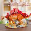 non-toxic 697 PCS Stegosaurus Building Blocks Educational Kids Toys Dinosaur Creative Model Toy Playset For Jurassic Birthday Gifts