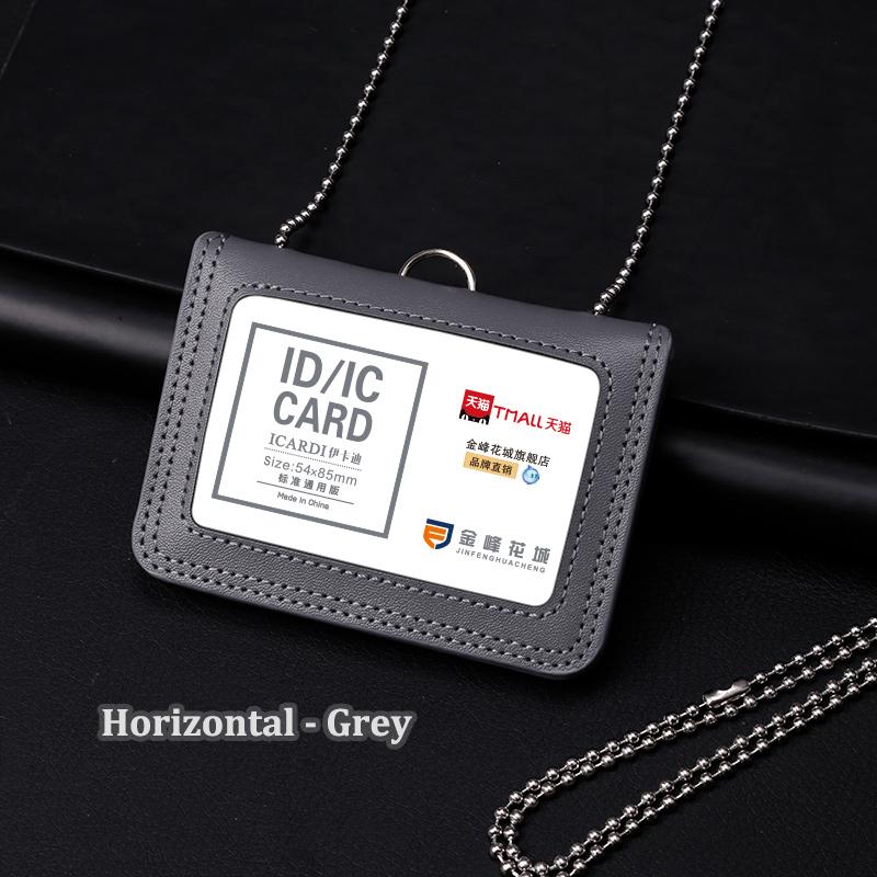 Держатель для удостоверения личности из натуральной кожи, репортер, полицейский офисный работник, шейный бейдж, именной тег, нагрудный чехол для карточек, деловая рабочая карточка