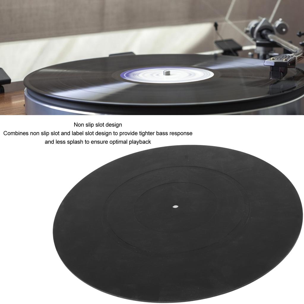 Turntable Platter Mat Vibration Reduction Static Resistant Professional Vinyl Record Pad for LP
