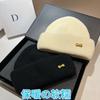 High Stretch Sheep Wool Soft Waxy Knitted Hat Women'S Original Sweet Bow Wool Hat Winter Cold Hat