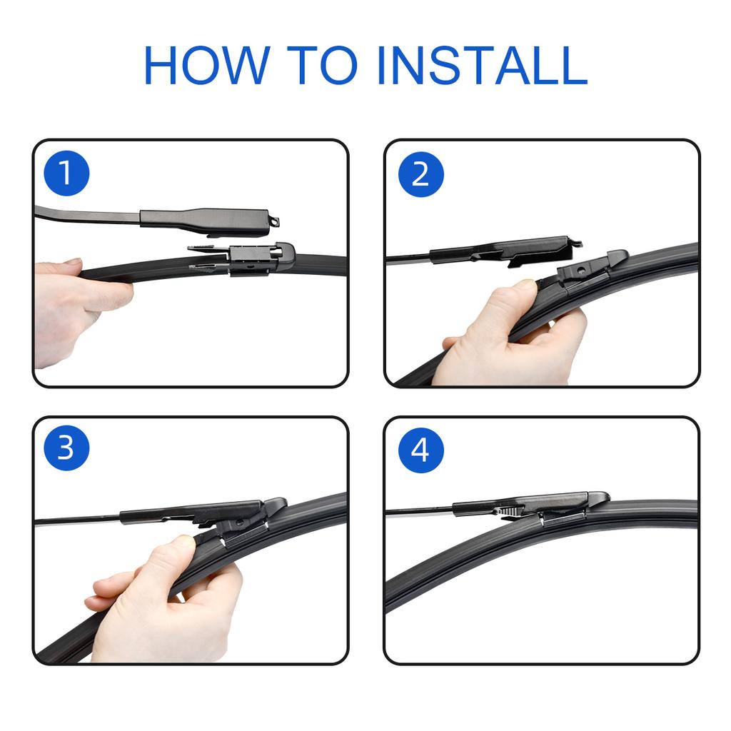 3PCS For Volvo XC90 MK1 2009-2014 24" 22" 14" Front Rear Wiper Blades Windshield Windscreen Window Cutter Accessories 2009 2010 2011 2012 2013 2014