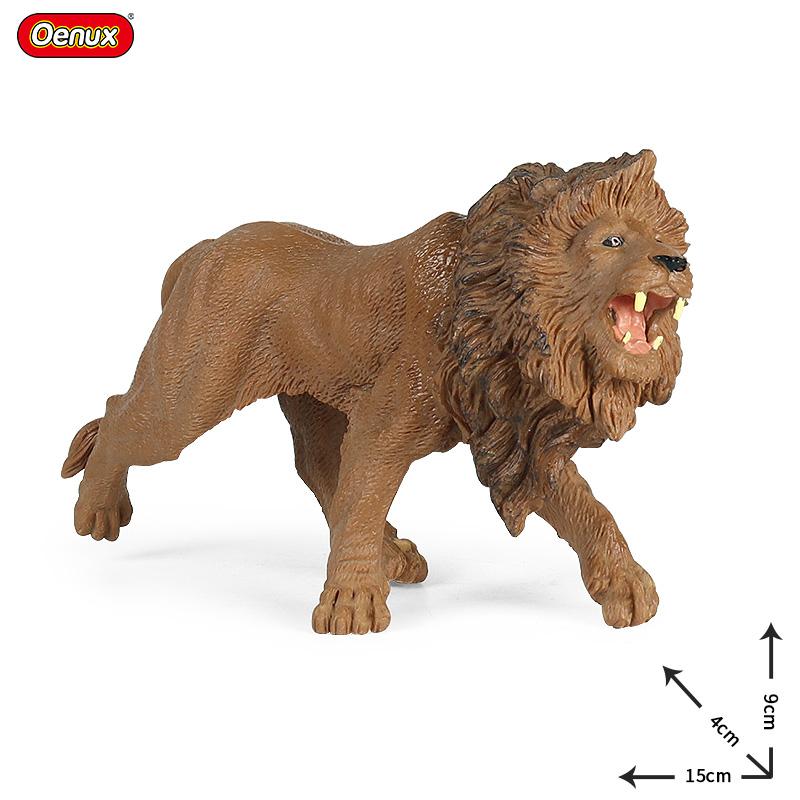 Oenux Зоопарк Мир Сельскохозяйственное Животное Лошадь Корова Свинья Овца Коза Осел Модель Фигурки Льва Тигра ПВХ Обучающая Милая Детская Игрушка Подарок