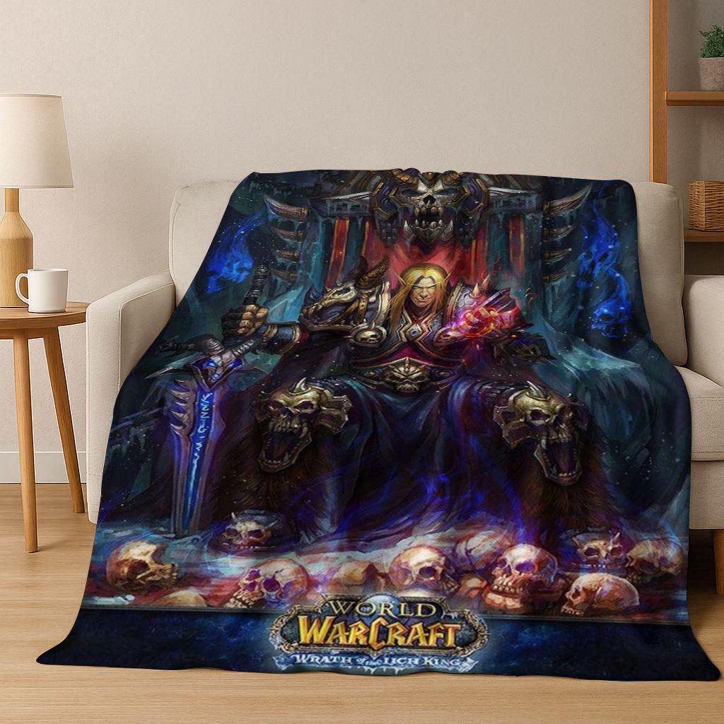 WOW World of Warcraft Артас Демон Иллидан Сильвана Фланелевое Одеяло, Уютное Мягкое Плед для Дома Спальни Кровати Дивана Покрытие Подарок