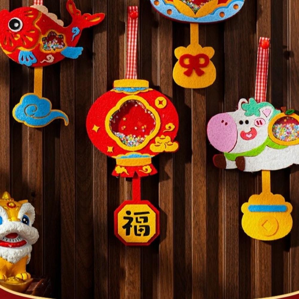 Cartoon Horse Year Decoration Exquisite DIY Spring Festival Pendants Traditional Blessing Lucky Character Pendant