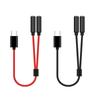 Тип C на два разъема 3,5 мм для наушников USB C на 3,5 мм Aux двойной адаптер для наушников плетеный провод